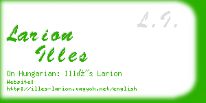 larion illes business card